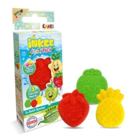 Bombe de baie Inkee 3 buc asortate in forma de fructe